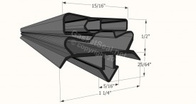 CAD for Gasket Profile 1634